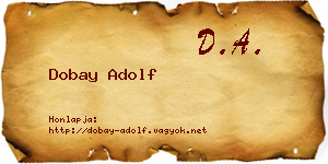Dobay Adolf névjegykártya